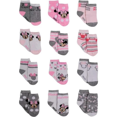 Disney Baby Girl 12 Pack Socks, Newborn Essentials For Girls (0-24M) 7 Disney Baby Girl 12 Pack Socks, Newborn Essentials For Girls (0-24M) - Image 7