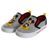 Mickey Mouse Kids Casual No Lace Shoes - Low Top Canvas Slip-on Tennis Boys Sneakers - Disney Character Sneaker Shoe (Size 5-12 Toddler - Little Kid)
