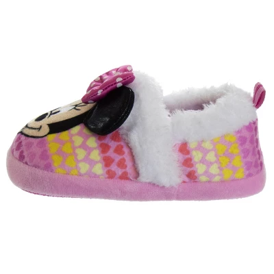 Disney Kids Girl's Minnie Mouse Slippers - Plush Lightweight Warm Comfort Soft Aline House Slippers - MultiColor (size 5-12 Toddler-Little Kid) 4 Disney Kids Girl's Minnie Mouse Slippers - Plush Lightweight Warm Comfort Soft Aline House Slippers - MultiColor (size 5-12 Toddler-Little Kid) - Image 4