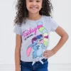 Disney Lilo & Stitch Girls 3 Pack T-Shirts Little Kid To Big Kid