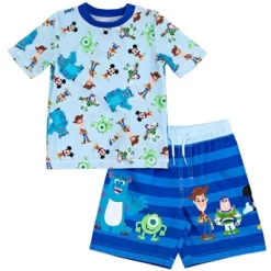 Disney Pixar D100 Toy Story Monsters Inc. Mickey Mouse Buzz Lightyear Rash Guard And Swim Trunks Outfit Infant To Toddler -Family Trends Shop GUEST 9fbe8128 29e2 4082 aefc b3a46237da21
