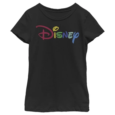 Girl's Disney Classic Multicolored Logo T-Shirt 3 Girl's Disney Classic Multicolored Logo T-Shirt - Image 3