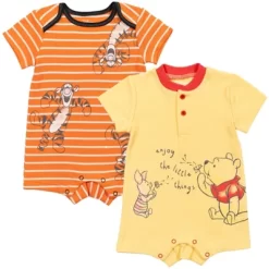 Disney Winnie The Pooh Tigger Tiger Pig 2 Pack Rompers Orange/Yellow -Family Trends Shop GUEST a0c404c2 67e4 4133 9b02 af054a99e2fc