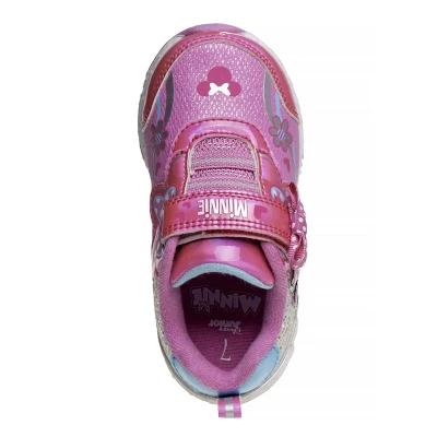 Disney Minnie Mouse Girls Sneakers W/ One Red Light And Cute Bowknot (Toddler) 5 Disney Minnie Mouse Girls Sneakers W/ One Red Light And Cute Bowknot (Toddler) - Image 5