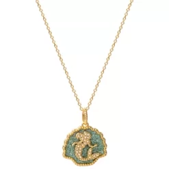 Disney Princess Little Mermaid Crystal Seashell Yellow Gold Plated Pendant Necklace, 18" -Family Trends Shop GUEST ad4f58e5 52bf 49f5 9937 4584a802e8bf