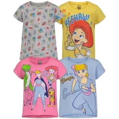 Disney Pixar Toy Story Bo Peep Jessie Girls 4 Pack T-Shirts Little Kid To Big Kid -Family Trends Shop GUEST af265867 7df7 46ca acc1 cf7127fef642