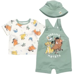 Disney Lion King Simba Timon Pumbaa Baby French Terry Short Overalls T-Shirt And Hat 3 Piece Outfit Set Newborn To Infant 16 Disney Lion King Simba Timon Pumbaa Baby French Terry Short Overalls T-Shirt And Hat 3 Piece Outfit Set Newborn To Infant -Family Trends Shop GUEST b152eb9c e1ae 466c a009 3c6f7716f7de