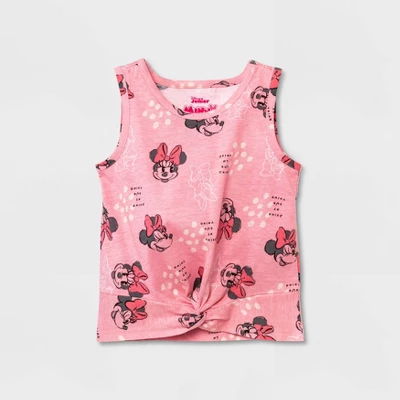 Disney Toddler Girls' 4pc Minnie Mouse Solid Top And Bottom Set - Pink 3 Disney Toddler Girls' 4pc Minnie Mouse Solid Top And Bottom Set - Pink - Image 3