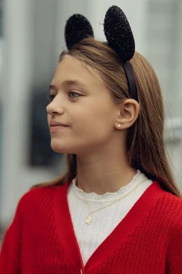 Disney Mickey Mouse 14kt Yellow Gold Classic Mickey Pendant Necklace, 15" 3 Disney Mickey Mouse 14kt Yellow Gold Classic Mickey Pendant Necklace, 15" - Image 3