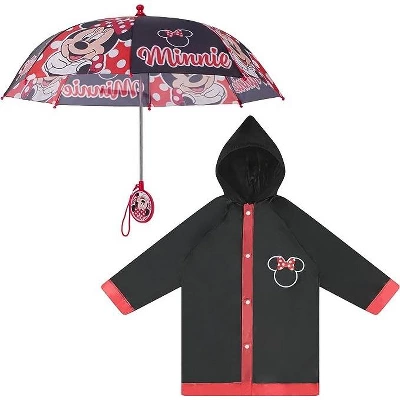 Disney Minnie Mouse Girl's Umbrella And Raincoat Set, Kids Ages 2-5 7 Disney Minnie Mouse Girl's Umbrella And Raincoat Set, Kids Ages 2-5 - Image 7