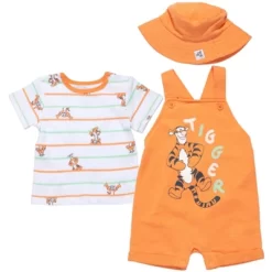 Disney Tigger Winnie The Pooh Baby French Terry Short Overalls T-Shirt And Hat 3 Piece Outfit Set Newborn To Infant -Family Trends Shop GUEST b76445fb 76bd 44dd a005 415c73593481