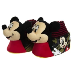 Disney Mickey Mouse 3D Slippers - Kids Cozy Plush Fuzzy Lightweight Warm Comfort Soft House Shoes - Mickey Red/black (size 5-12 Toddler - Little Kid) -Family Trends Shop GUEST b7a2daee beea 42d5 a278 a407f8fc9c3f