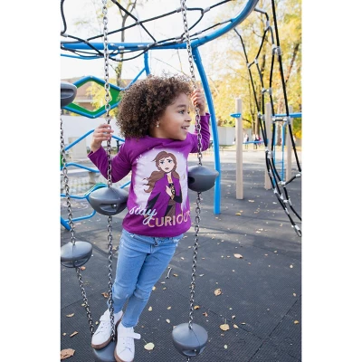 Disney Frozen Princess Anna Elsa Christmas Girls 3 Pack T-Shirts Little Kid To Big Kid 2 Disney Frozen Princess Anna Elsa Christmas Girls 3 Pack T-Shirts Little Kid To Big Kid - Image 2