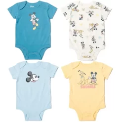 Disney Mickey Mouse Pluto Mickey Mouse Baby 4 Pack Snap Bodysuits Newborn To Infant -Family Trends Shop GUEST bc719a4a 8f55 4bce ae0d 46355b749d9a