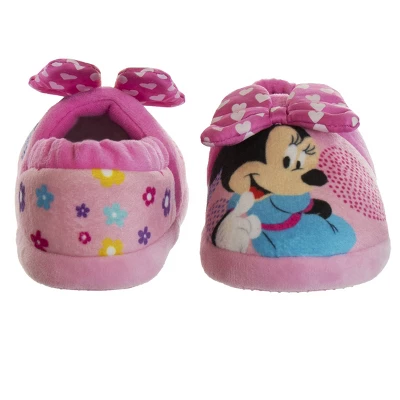 Disney Kids Girl's Minnie Mouse Slippers - Plush Lightweight Warm Comfort Soft Aline House Slippers – Fuchsia Pink (size 5-12 Toddler-Little Kid) 5 Disney Kids Girl's Minnie Mouse Slippers - Plush Lightweight Warm Comfort Soft Aline House Slippers – Fuchsia Pink (size 5-12 Toddler-Little Kid) - Image 5