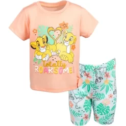 Disney Lion King Toy Story Moana Simba Nala Jessie Woody Girls T-Shirt & Bike Shorts Outfit Set Infant To Little Kid 19 Disney Lion King Toy Story Moana Simba Nala Jessie Woody Girls T-Shirt & Bike Shorts Outfit Set Infant To Little Kid -Family Trends Shop GUEST bd7dd667 b138 44c9 962b 329eeb275469