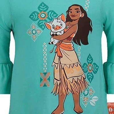 Disney Moana Girls T-Shirt And Leggings Outfit Set Little Kid To Big Kid 4 Disney Moana Girls T-Shirt And Leggings Outfit Set Little Kid To Big Kid - Image 4