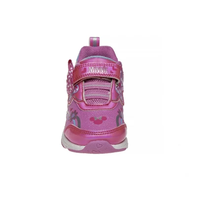 Disney Minnie Mouse Girls Sneakers W/ One Red Light And Cute Bowknot (Toddler) 3 Disney Minnie Mouse Girls Sneakers W/ One Red Light And Cute Bowknot (Toddler) - Image 3