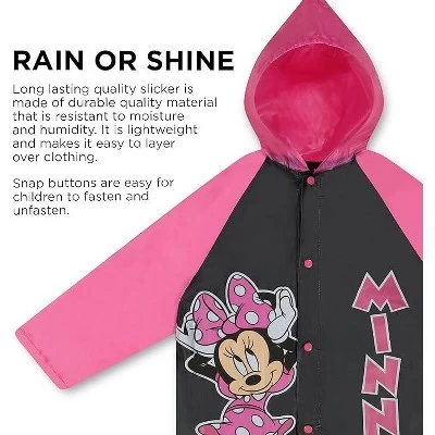 Disney Minnie Mouse Girl's Umbrella And Raincoat Set, Kids Ages 2-5 2 Disney Minnie Mouse Girl's Umbrella And Raincoat Set, Kids Ages 2-5 - Image 2