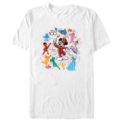 Men's Disney Mickey Mouse 100 Years Of Music And Wonder T-Shirt 4 Men's Disney Mickey Mouse 100 Years Of Music And Wonder T-Shirt - Image 4