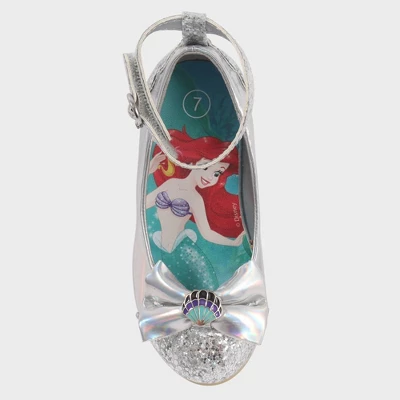 Toddler Girls' Disney Princess Ballet Flats - Silver 5 Toddler Girls' Disney Princess Ballet Flats - Silver - Image 5