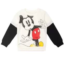 Disney Mickey Mouse Baby Fleece Pullover Sweatshirt And Jogger Pants Infant To Toddler