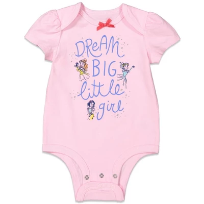 Disney Princess Ariel Cinderella Belle 3 Pack Short Sleeve Bodysuits 3 Disney Princess Ariel Cinderella Belle 3 Pack Short Sleeve Bodysuits - Image 3