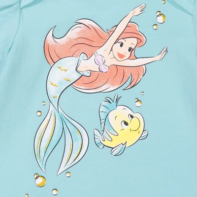 Disney Princess Ariel Cinderella Belle 3 Pack Short Sleeve Bodysuits 5 Disney Princess Ariel Cinderella Belle 3 Pack Short Sleeve Bodysuits - Image 5