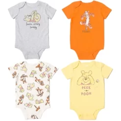 Disney Winnie The Pooh Tigger Winnie The Pooh Baby 4 Pack Snap Bodysuits Newborn To Infant -Family Trends Shop GUEST c604bab8 a12b 4207 afb5 5f45f5a89361