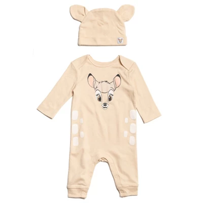 Disney Classics Winnie The Pooh Lion King Tigger Mickey Mouse Minnie Mouse Bambi Cosplay Snap Coverall And Hat Newborn To Infant 11 Disney Classics Winnie The Pooh Lion King Tigger Mickey Mouse Minnie Mouse Bambi Cosplay Snap Coverall And Hat Newborn To Infant - Image 11