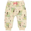 Disney Princess Ariel Tiana Belle Girls French Terry 3 Pack Pants Toddler