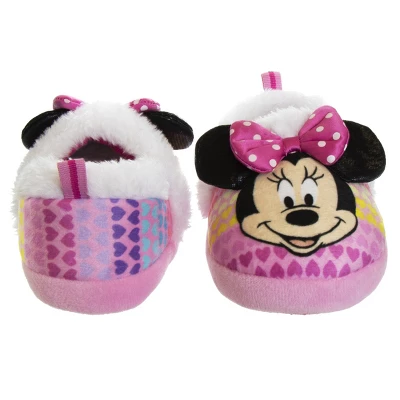Disney Kids Girl's Minnie Mouse Slippers - Plush Lightweight Warm Comfort Soft Aline House Slippers - MultiColor (size 5-12 Toddler-Little Kid) 5 Disney Kids Girl's Minnie Mouse Slippers - Plush Lightweight Warm Comfort Soft Aline House Slippers - MultiColor (size 5-12 Toddler-Little Kid) - Image 5