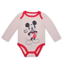 Disney Boy's 3-Pack Mickey Mouse Long Sleeve Baby Bodysuit Creeper, Bib And Jogger Pant Set For Infant -Family Trends Shop GUEST c9f41837 aae1 4d29 9eab 00c0c0461ea8