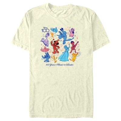 Men's Disney Character Sketches 100 Years Of Music And Wonder T-Shirt 3 Men's Disney Character Sketches 100 Years Of Music And Wonder T-Shirt - Image 3
