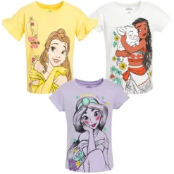 Disney Princess Ariel Snow White Rapunzel Girls 3 Pack T-Shirts Little Kid To Big Kid -Family Trends Shop GUEST cbe4f960 467c 4c88 ab58 82183bd75b2f