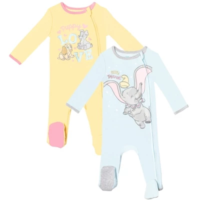Disney Classics Lady And The Tramp Dumbo 2 Pack Sleep N' Play Coveralls 10 Disney Classics Lady And The Tramp Dumbo 2 Pack Sleep N' Play Coveralls - Image 10