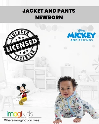 Disney Mickey Mouse Baby Fleece Jacket And Pants Newborn 1 Disney Mickey Mouse Baby Fleece Jacket And Pants Newborn