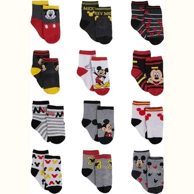 Disney Baby Boys’ Socks - 12 Pack Mickey Mouse, Winnie The Pooh, Lion King, Toy Story (Newborn/Infant) 5 Disney Baby Boys’ Socks - 12 Pack Mickey Mouse, Winnie The Pooh, Lion King, Toy Story (Newborn/Infant) - Image 5