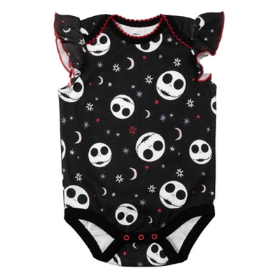 Disney Nightmare Before Christmas Jack Skellington Sally Baby Girls 5 Pack Bodysuits 5 Disney Nightmare Before Christmas Jack Skellington Sally Baby Girls 5 Pack Bodysuits - Image 5