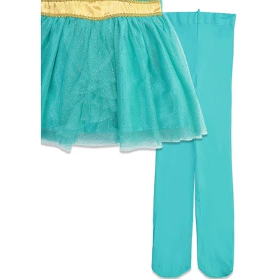 Disney Princess Jasmine Girls Cosplay Costume Dress Tights And Headband 3 Piece Set Toddler 5 Disney Princess Jasmine Girls Cosplay Costume Dress Tights And Headband 3 Piece Set Toddler - Image 5