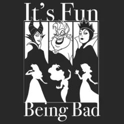 Women's Disney Princesses Fun Being Bad Wicked Witches T-Shirt