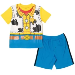 Disney Pixar Toy Story Woody Buzz Lightyear T-Shirt And Mesh Shorts Outfit Set Toddler -Family Trends Shop GUEST d1713f12 df4f 4a00 a7d2 82edb689044c