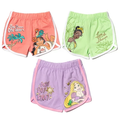 Disney Princess Belle Jasmine Moana Rapunzel Tiana Ariel Girls French Terry 3 Pack Shorts Toddler To Big Kid 10 Disney Princess Belle Jasmine Moana Rapunzel Tiana Ariel Girls French Terry 3 Pack Shorts Toddler To Big Kid - Image 10