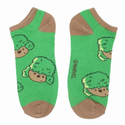 Disney I Am Groot Mischief Mayhem Cuteness 5-Pair Women's Ankle Socks 3 Disney I Am Groot Mischief Mayhem Cuteness 5-Pair Women's Ankle Socks - Image 3