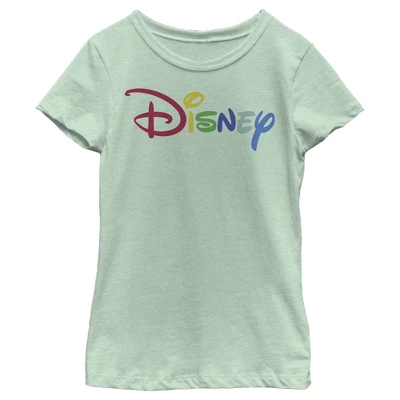 Girl's Disney Classic Multicolored Logo T-Shirt 4 Girl's Disney Classic Multicolored Logo T-Shirt - Image 4