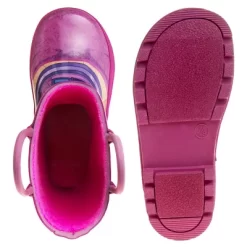 Disney Minnie Mouse Rubber Rainboots - Waterproof Lightweight Easy On With Easy Pull Handles - Fuchsia (sizes 7/1 Toddler / Little Kid / Big Kid) -Family Trends Shop GUEST d5375902 fce4 4275 9402 58d8283d7fb1