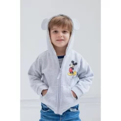 Disney Mickey Mouse Minnie Mouse Lion King Simba Baby Fleece Zip Up Hoodie Newborn To Infant
