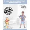 Disney Mickey Mouse Winnie The Pooh Donald Duck Pluto Piglet Tigger Graphic T-Shirt And Shorts Set Infant To Big Kid