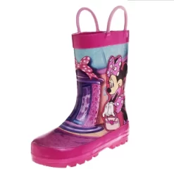 Disney Minnie Mouse Rubber Rainboots - Waterproof Lightweight Easy On With Easy Pull Handles - Fuchsia (sizes 7/1 Toddler / Little Kid / Big Kid) -Family Trends Shop GUEST d8ce9235 9c8e 4171 b413 5097fdfe560f