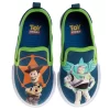 Disney Toy Story Kids Casual No Lace Shoes - Buzz Lightyear Sheriff Woody Low Top Canvas Slip-on Tennis Boys Sneakers (Size 5-12 Toddler - Little Kid)